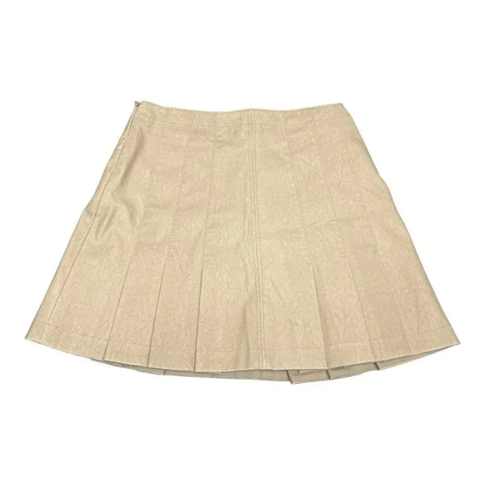 Free People Women’s 6 Mini Skirt Vegan Leather Light Academia School Girl Preppy